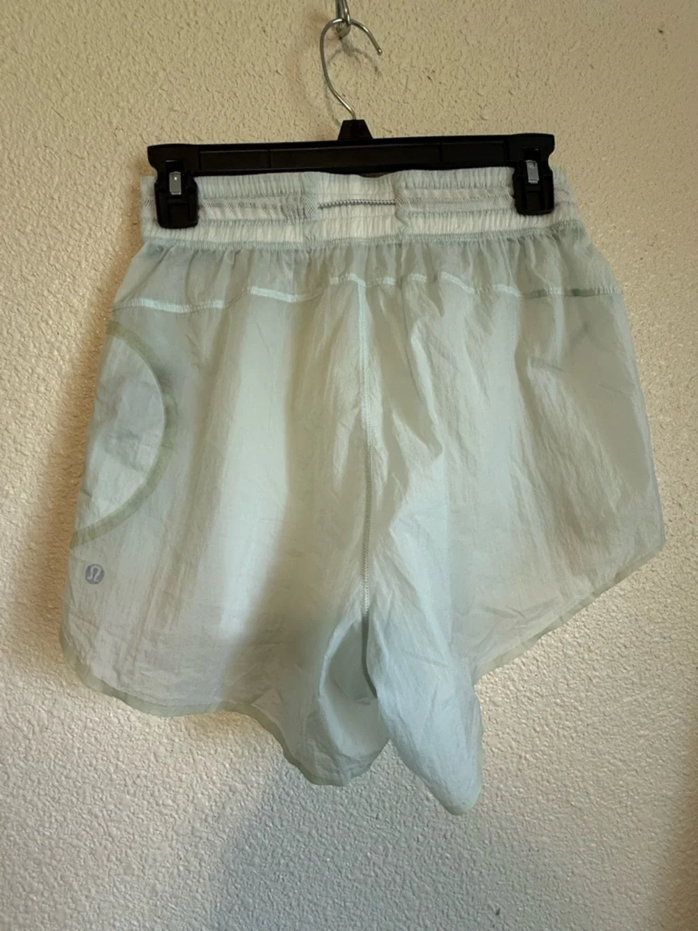 lululemon athletica Mint Green Women's Running Shorts with Inner Brief